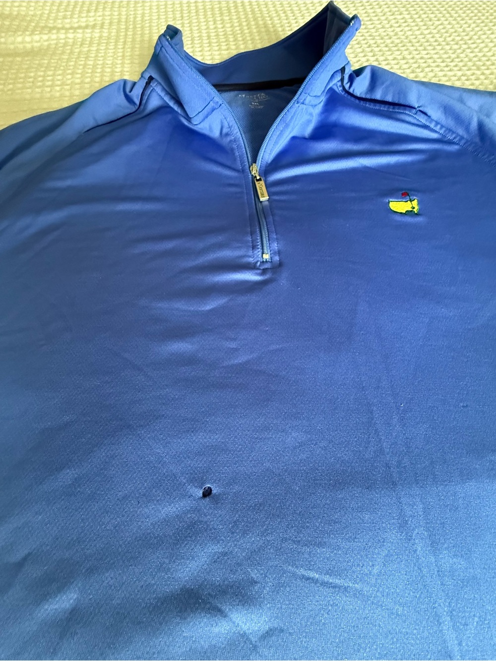 The Masters Collection Tech Royal Blue Quarter-Zip Pullover Golf - Picture 8 of 8